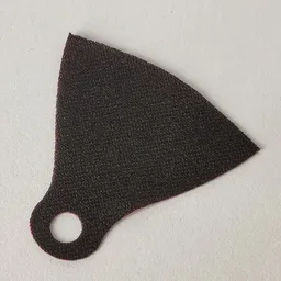 Neckwear Cape, Extended with One Hole and Red Back [Spongy Stretchable Fabric] / Black