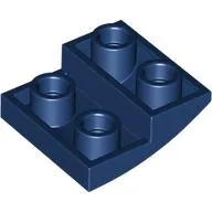 Brick Curved Inverted 2 x 2 x 2/3 / Dark Blue