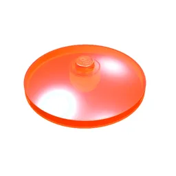 Dish 4 x 4 Inverted [Radar] / Trans-Neon Orange