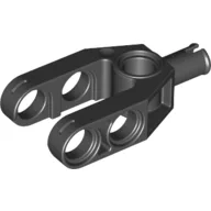 Technic Beam 2 x 4 Fork with Pin / Black