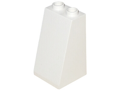 Lego Slope 75 2 x 2 x 3 - Hollow Studs / White