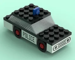 Supersized Scale Classic Town Police Car (No.611)