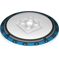 Dish 6 x 6 Inverted (Radar) with Medium Azure Border Print