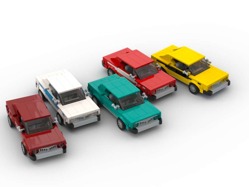 Lego Bob & Weave Colt - Set of Five Colors - 8 Stud Speed Champions