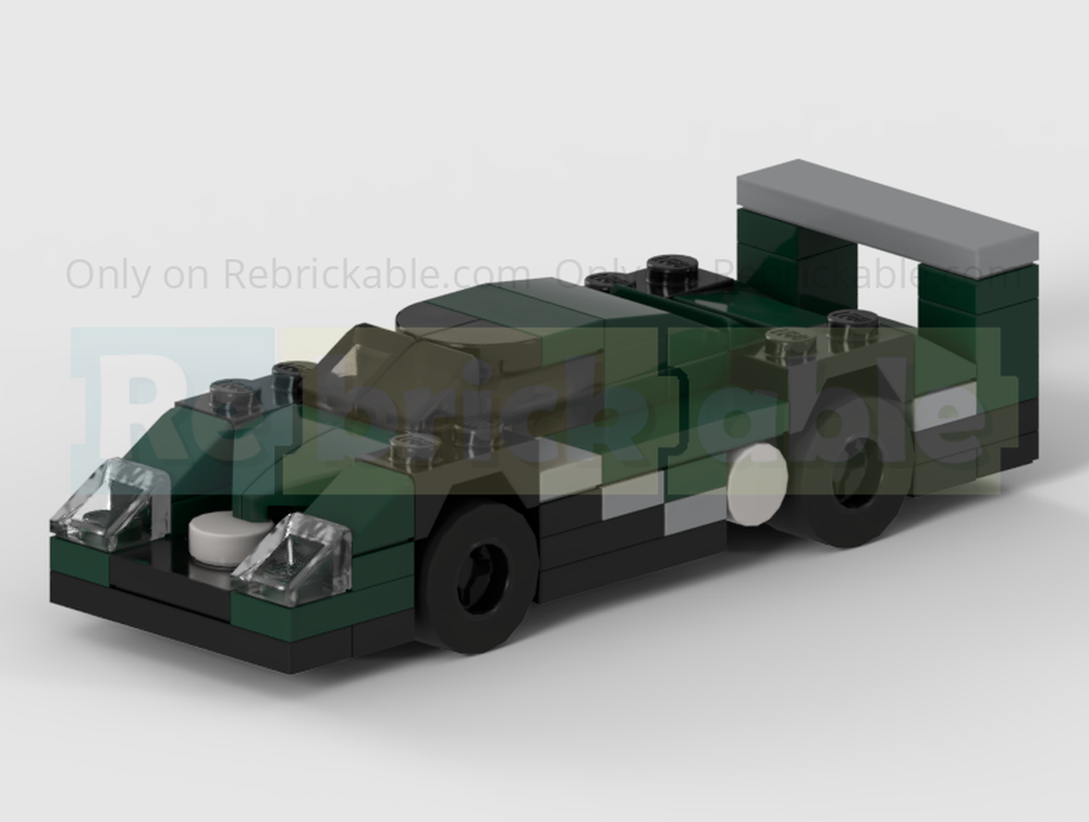 Lego Bentley Speed 8 LMGTP Racing Car - Half Speed Champions Scale
