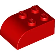 Brick Curved 2 x 3 / Red