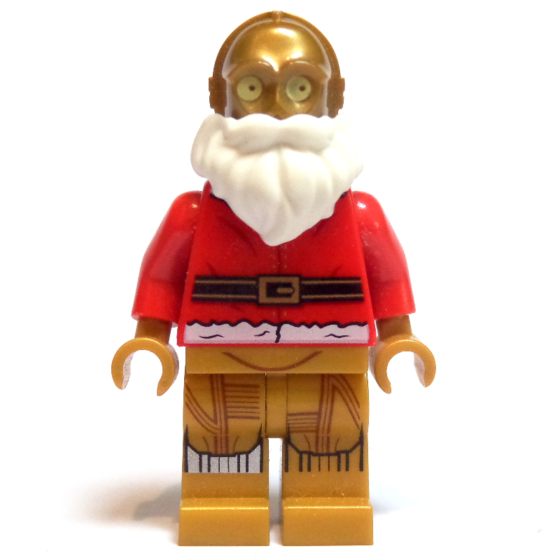 Lego C-3PO, Santa Jacket and White Beard