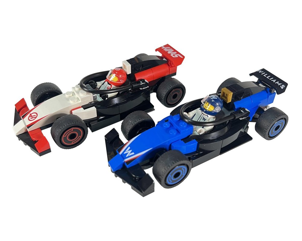 Lego 4+ Williams & HAAS F1 cars - MOD to City Style