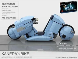 Kaneda's Bike: Vespa 10298 Lego Set Alternate Build
