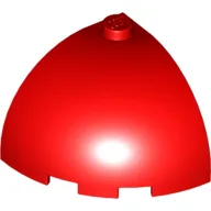 Brick Round Corner 3 x 3 x 2 Dome Top / Red