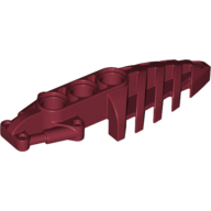 Lego Large Figure Foot, with 3 Holes, Visorak / Dark Red