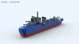 Siroco - French destroyer in miniscale