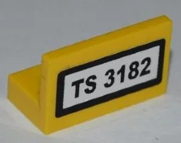 Panel 1 x 2 x 1 with 'TS 3182' Pattern (Sticker) - Set 3182