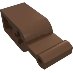 Technic Changeover Catch - + opening / Brown