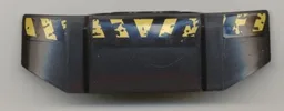 Technic, Panel Car Spoiler 3 x 8 with Three Holes and Black and Yellow Danger Stripes and Mud Pattern (Stickers) - Set 7968