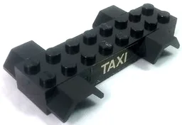 Stickered Assembly 8 x 4 x 1 with 'TAXI' Pattern on Both Sides (Stickers) - Set 1589-1