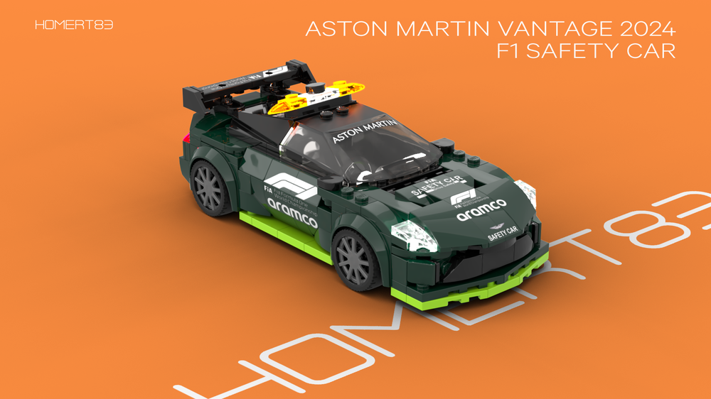 Lego Aston Martin Vantage 2024 F1 Safety Car Formula One