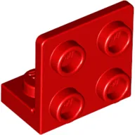 Bracket 1 x 2 - 2 x 2 Inverted / Red