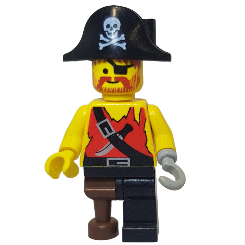 Lego Pirate - Shirt with Knife, Peg Leg