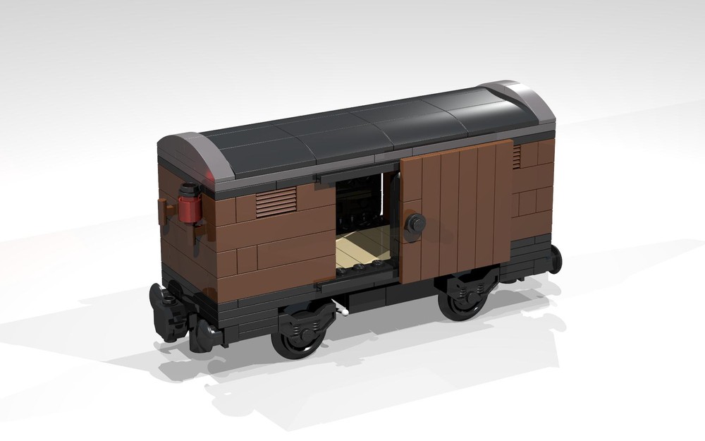 Lego 4-Wheel Box Wagon with Sliding Doors