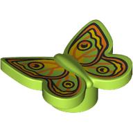 Lego Insect, Butterfly with Yellow, Orange, Black Decorations print
