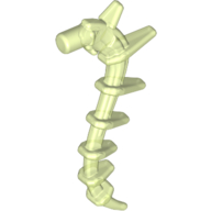 Lego Plant / Creature Body Part, Vine / Tail / Tentacle / Bionicle Spine, Spiky / Glow In Dark Trans