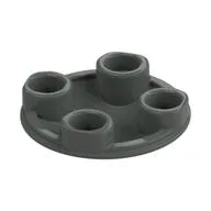 Plate Round 2 x 2 with Rounded Bottom [Boat Stud] / Dark Gray