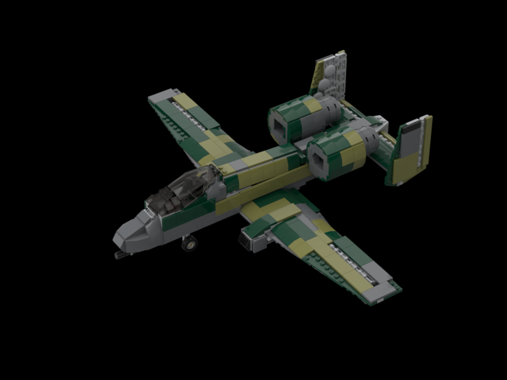 Lego Northrop Grumman A-10 Warthog / Thunderbolt Green Camo