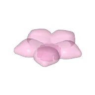 Clikits Icon, Flower 2 x 2 Large, 5 Petals with Pin / Trans-Pink