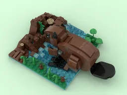 Beaver with Display Base