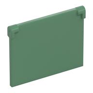 Lego Glass for Window 1 x 4 x 3 [Opening] / Sand Green