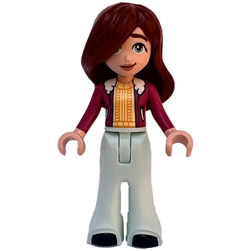 Lego Paisley - Magenta Coat, Light Aqua Legs