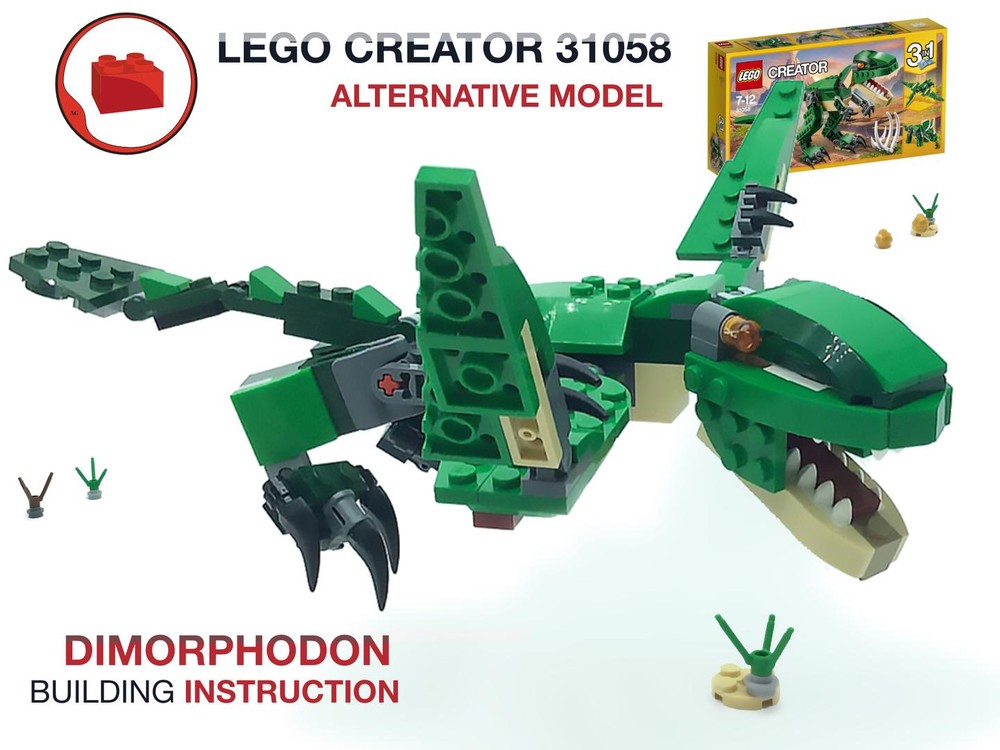 Lego Dimorphodon MOC - Lego Creator 31058