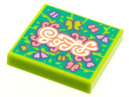 Tile 2 x 2 with Butterflies Print