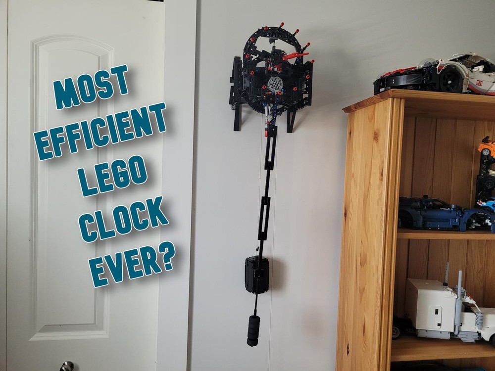 Lego 6 Day Wall Clock - Longest Running AND Most Efficient LEGO Wall Clock