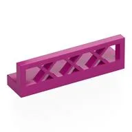 Fence Lattice 1 x 4 x 1 / Magenta