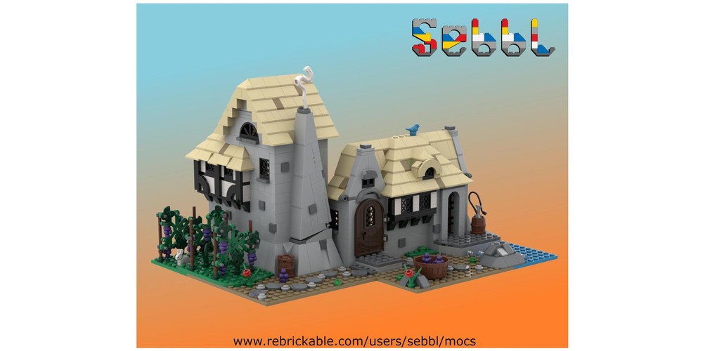 Lego Medieval Vinedresser's half-timbered House