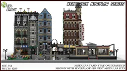 NEXTBrick System Modular Train Station