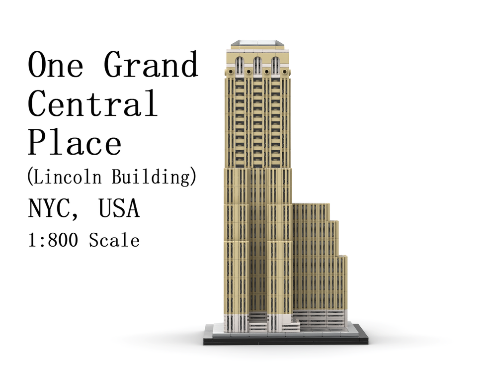 Lego One Grand Central Place (Lincoln Building) 1:800 Scale