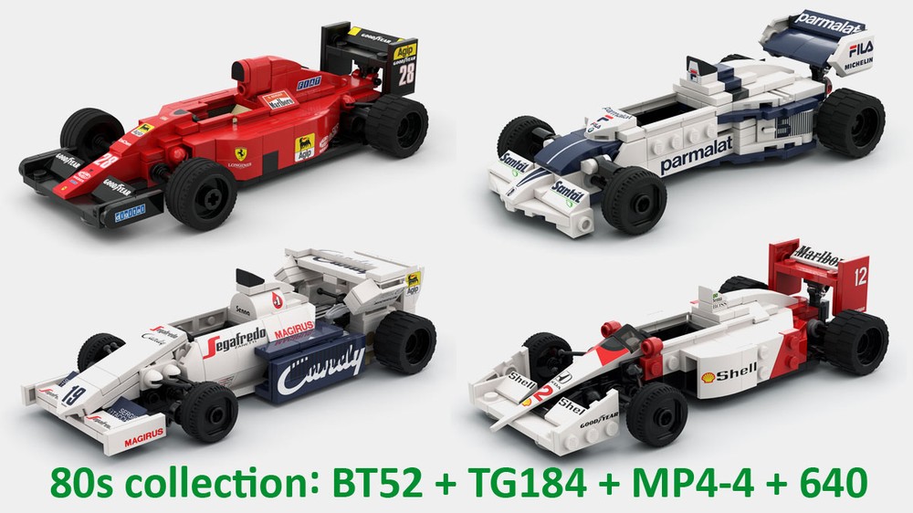 Lego 80s collection - 4 models - scale 1:27