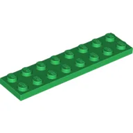 Plate 2 x 8 / Green