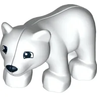 Duplo Animal Bear Cub, New Style / White