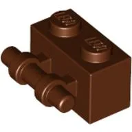 Brick Special 1 x 2 with Handle / Reddish Brown