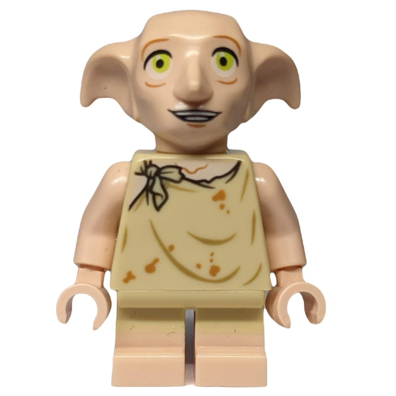 Lego Dobby, Tan Vest, Open Mouth