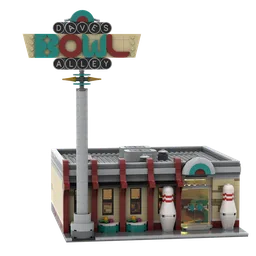 Retro Bowling Alley 32x32 modular
