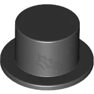 Top Hat with Tattered Hole and Scratches Print