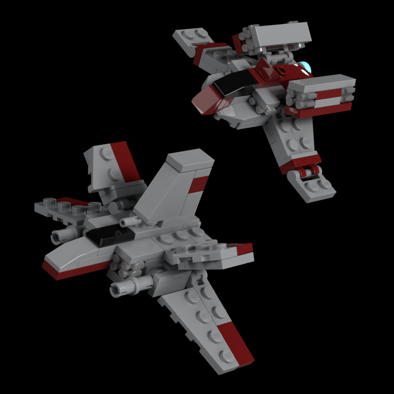 Lego Cygnus Spaceworks Assault Gunboat and Missile Boat