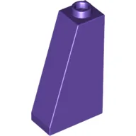 Brick Sloped 75° 2 x 1 x 3 with Hollow Stud / Dark Purple