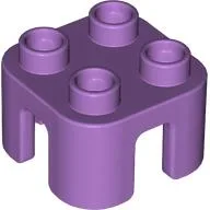 Duplo Chair with no Back / Stool / Medium Lavender