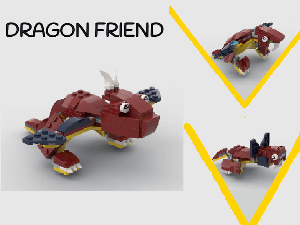 Lego Dragon Friend 3-in-1 (Homemade 3-in-1)